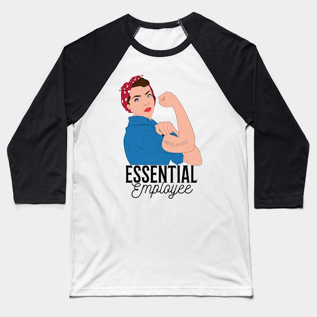 Essential Employee Baseball T-Shirt by creativeKh